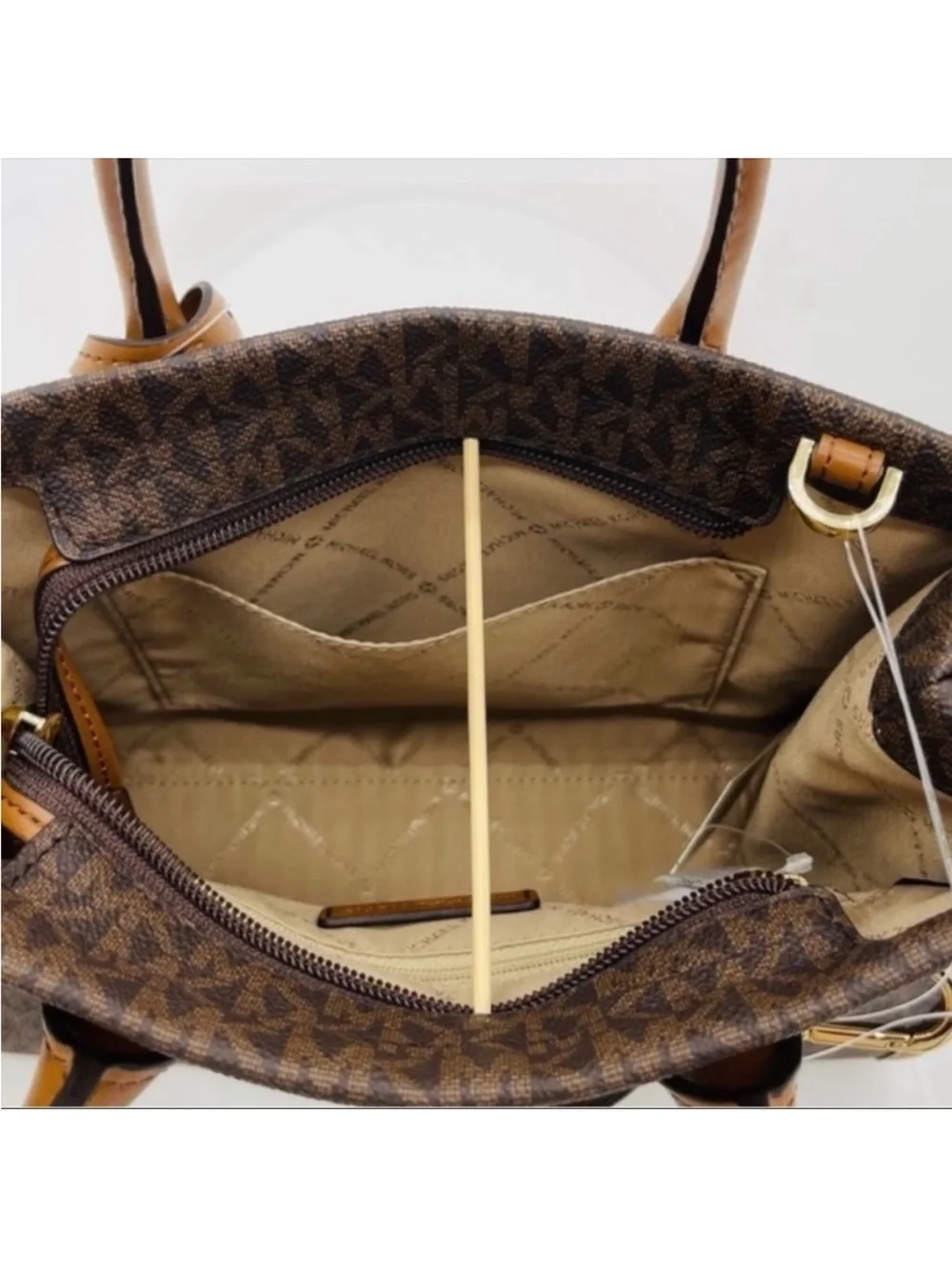 New Michael Kors Mirella Small Crossbody Tote Bag Brown